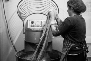 Mixing dough at Leeds Bread Co-op (photo credit: © Joanna Ritchie Photography)